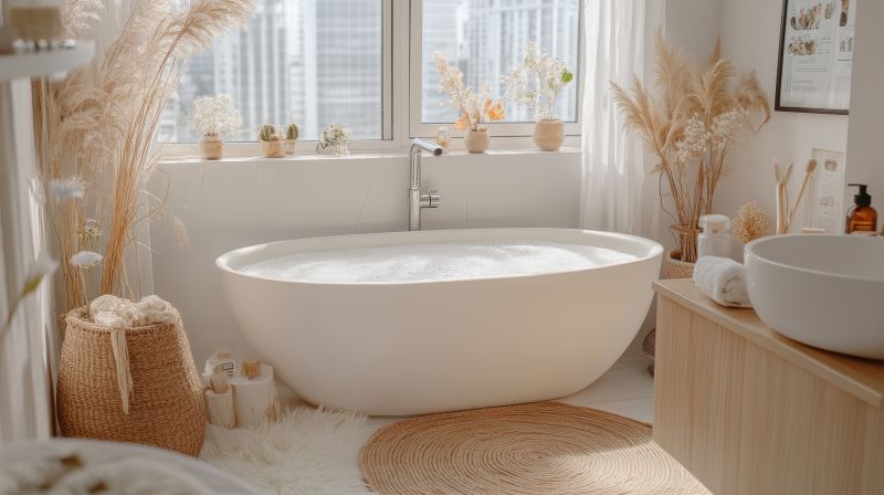 Freestanding Oval Bathtub
